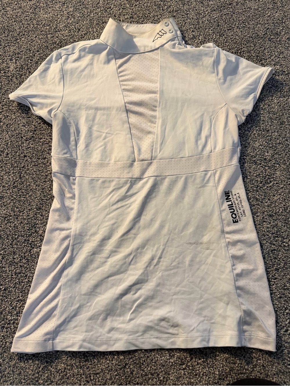 Equiline Women’s White Short Sleeve Equestrian Top